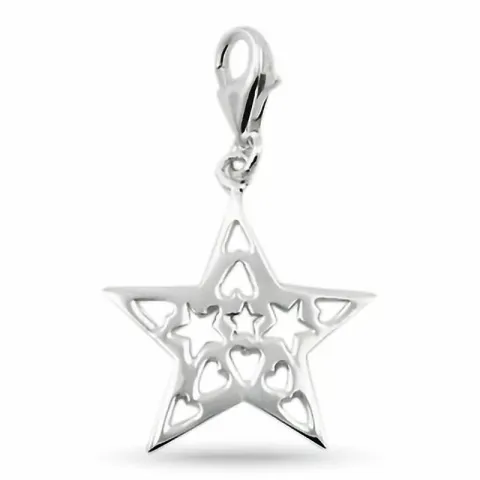 Stern Charm Anhänger aus Silber