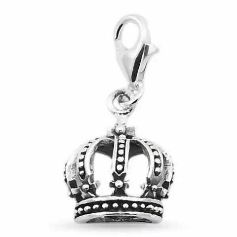 Elegant Krone Charm Anhänger aus Silber 