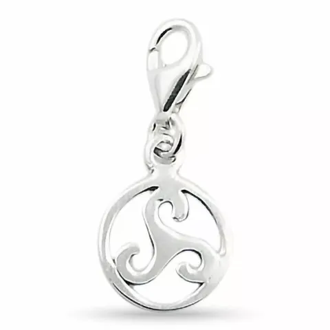 runder Charm Anhänger aus Silber