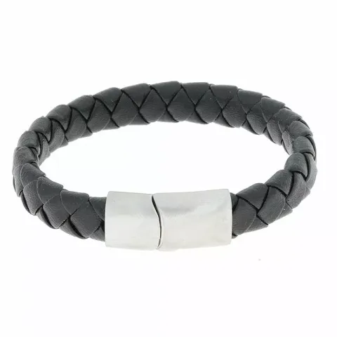 Hard Steel Armband in Leder mit Edelstahl