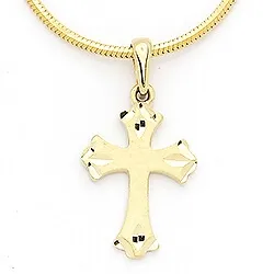 Elegant kreuz anhänger aus 14 karat gold