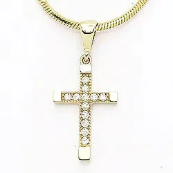 Kreuz Anhänger aus 14 Karat Gold