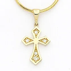 Kreuz Anhänger aus 14 Karat Gold