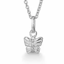 Aagaard Schmetterling Anhänger mit Halskette in Silber