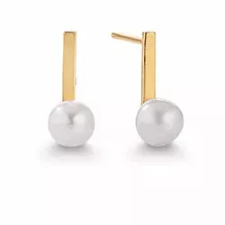 Damen Kranz und Ziegler Perle Ohrringe in 8 Karat Gold