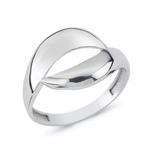 abstraktem Ring aus Silber