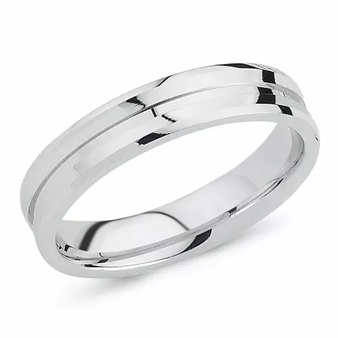 Herrenring aus rhodiniertem Silber