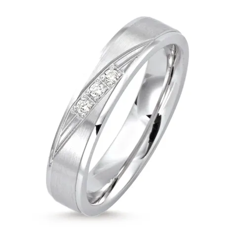 Kollektionsmuster Ring aus rhodiniertem Silber