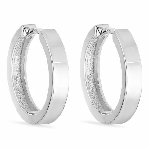 16 mm Kreole in rhodiniertem Silber