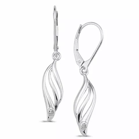 Zirkon Ohrringe in Silber