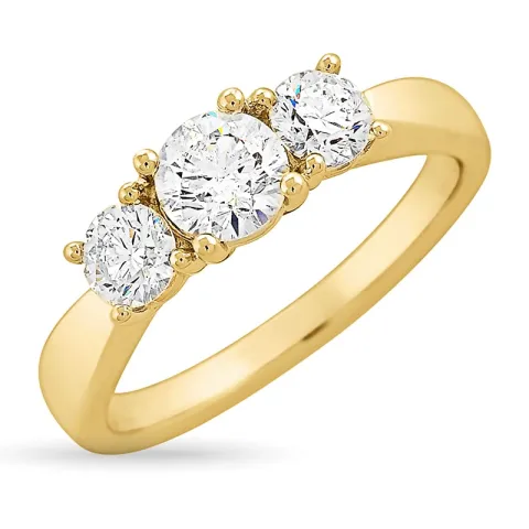 Zirkon Ring aus 9 Karat Gold