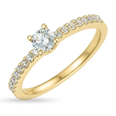 Zirkon Ring aus 9 Karat Gold