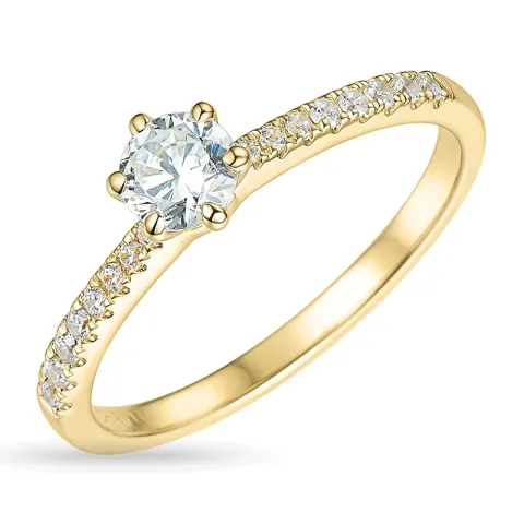 Zirkon Ring aus 9 Karat Gold