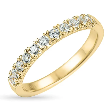 Zirkon Goldring aus 9 Karat Gold