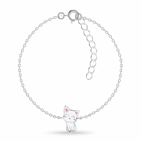 Katze Kinderarmband aus Silber und Anhänger aus Silber