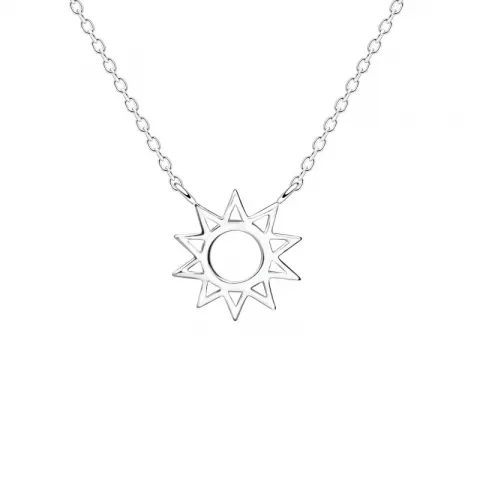 Sonne Halskette mit Anhänger aus Silber
