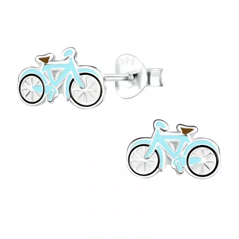 Fahrrad Kinderohrringe in Silber