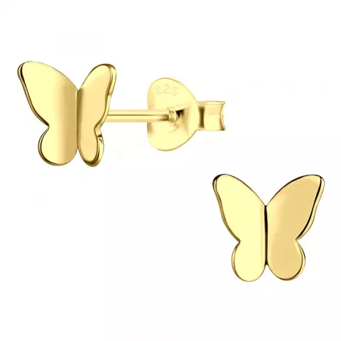 Schmetterlinge Ohrringe in vergoldetem Silber