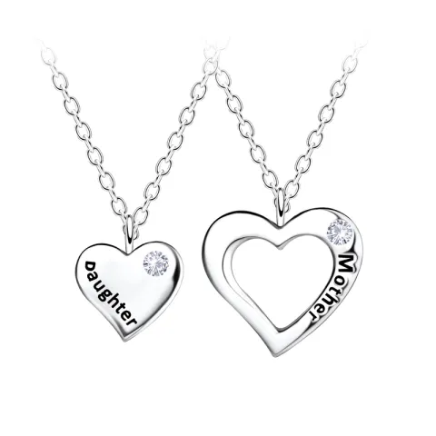 Best friends Mutter und Kind Set mit 2 Halskette aus Silber - Little Ones