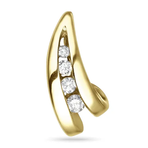 Diamant Anhänger in 14 karat Gold 0,15 ct