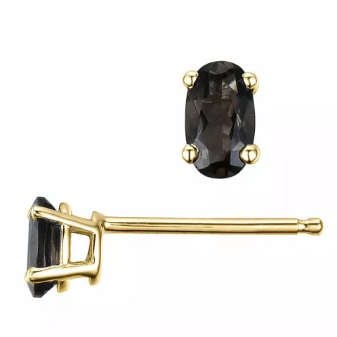 2 x 0,20 ct Quarz Ohrstecker in 14 Karat Gold mit Quarz