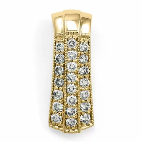Großer Diamantanhänger in 14 karat Gold 0,52 ct