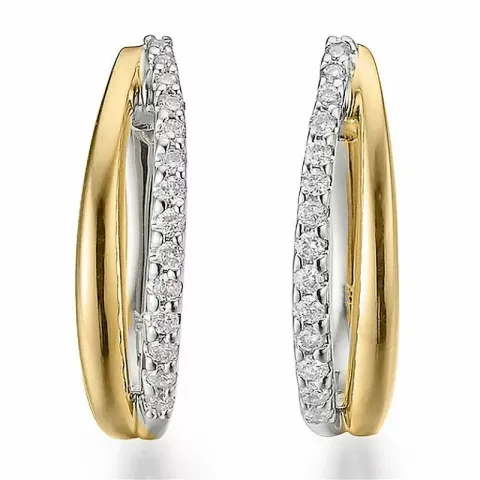 Diamant Ohrringe in 14 Karat Gold Weißgold Rotgold mit Diamant