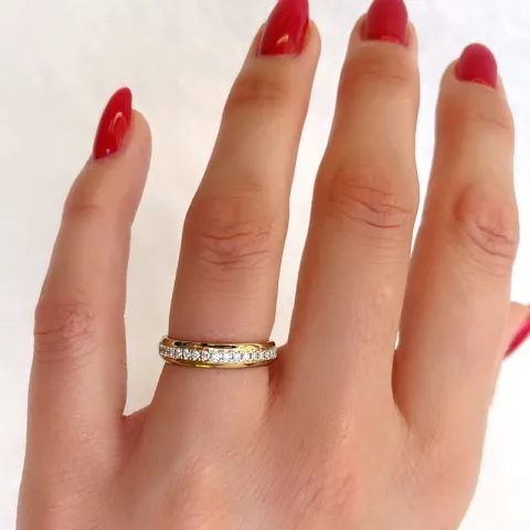 Diamantring in 14 Karat Gold 0,21 ct