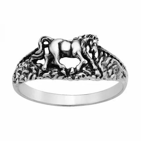 Pferde Ring aus Silber