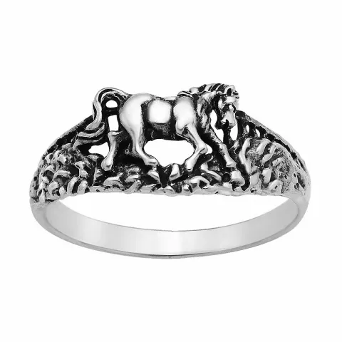 Pferde Ring aus Silber