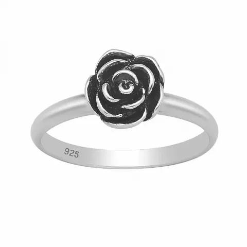 Blumen Ring aus Silber