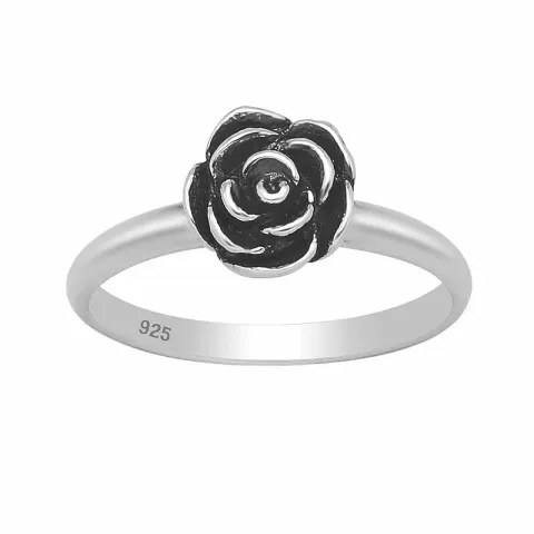 Blumen Ring aus Silber