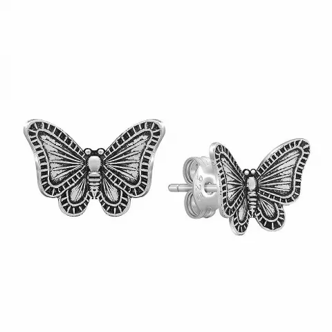 Schmetterlinge Ohrstecker in Silber