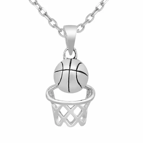 Klein Basketball Anhänger aus Silber