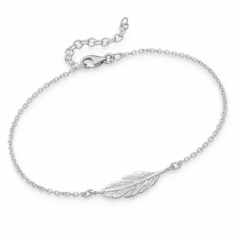 Feder armband aus silber und anhänger aus silber