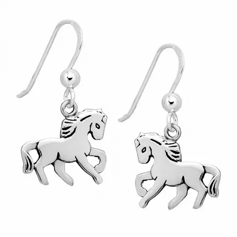 Preiswerten Pferde Ohrringe in Silber