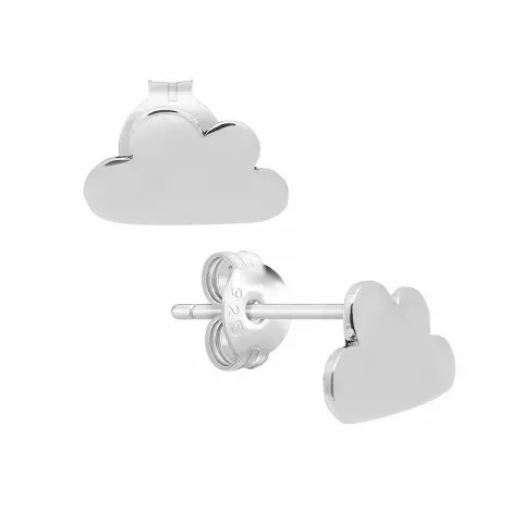 Kleinen Wolken Ohrstecker in Silber