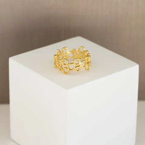 Ring aus vergoldetem Sterlingsilber