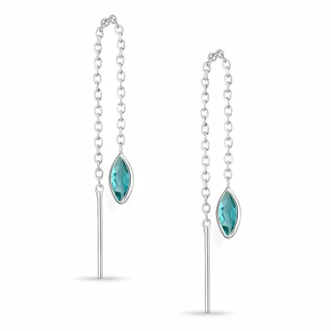 lange ketten ohrringe in Silber