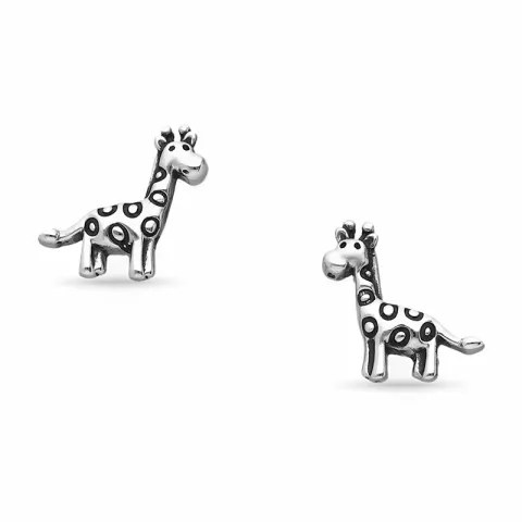 Giraffe Ohrstecker in Silber