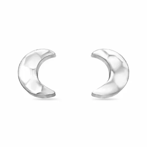 Mond Ohrstecker in Silber