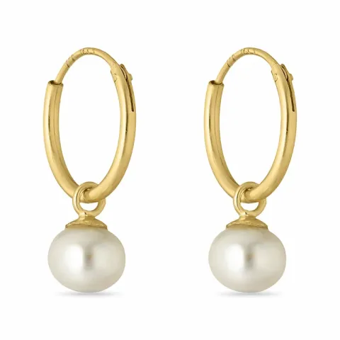 Perle Kreole in vergoldetem Silber