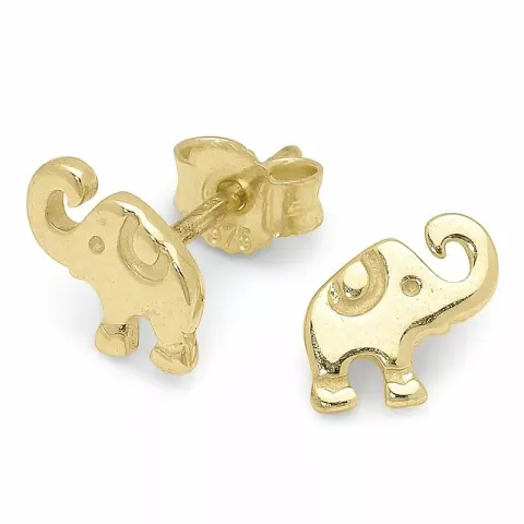 Elefant Ohrstecker in 9 Karat Gold