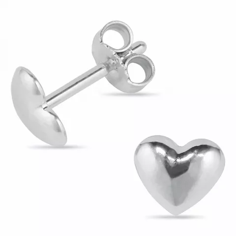 Herzen Ohrringe in Silber