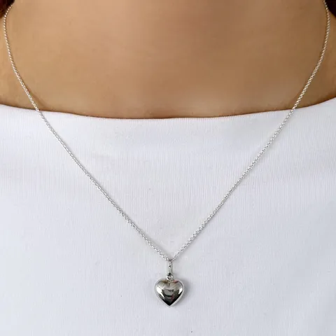 9 x 11 mm Herz Anhänger aus Silber