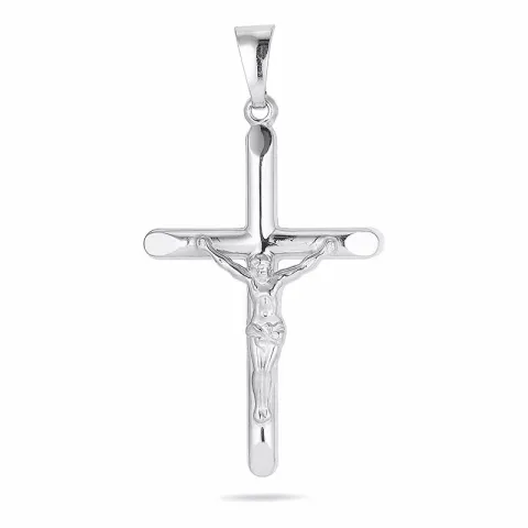 30 x 18 MM Kreuz mit Jesus Anhänger aus Silber