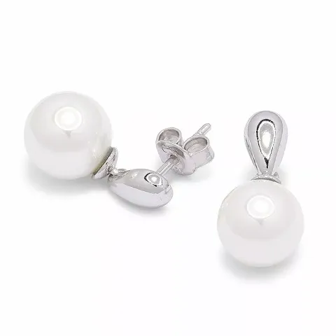 Perle Ohrstecker in Silber