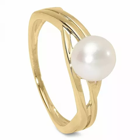 Elegant Perlenringe aus 9 Karat Gold