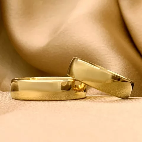 Breite 6 mm trauringe aus 9 karat gold - set