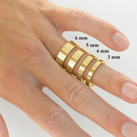 3 mm Diamant trauringe aus 9 Karat Gold - set